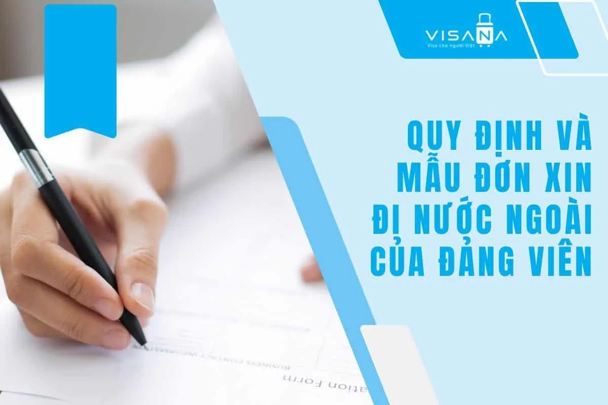 Mẫu đơn xin đi nước ngoài của đảng viên với đầy đủ các mục cần thiết