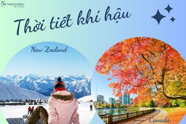 Khí hậu thời tiết tại New Zealand và Canada